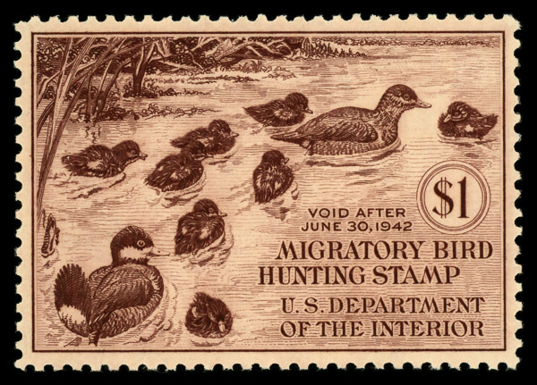 USA Scott RW8 stamp scan submitted for PSE grading